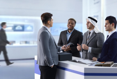 讯飞双屏翻译机2.0 五麦阵列与AI降噪引擎，打造会议服务的双重护盾